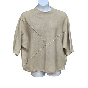 Joseph Ribkoff Sweater Womens XL Wool Blend Batwing Sleeve Quiet Luxury Designer